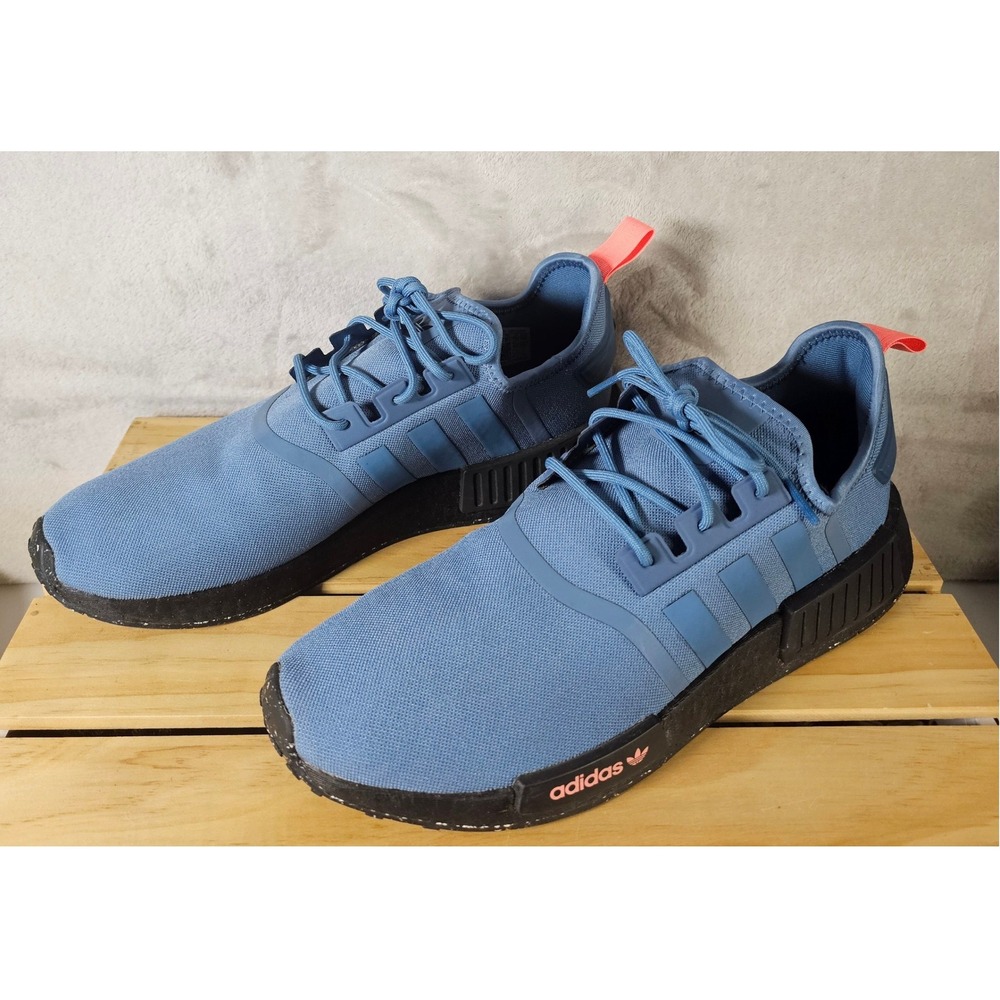 Adidas  GX9535 NMD R1 V2 Mens Blue Black Pink Running Shoes Size 11